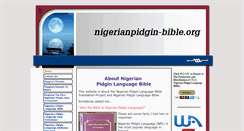 Desktop Screenshot of nigerianpidgin-bible.org