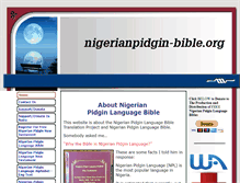 Tablet Screenshot of nigerianpidgin-bible.org